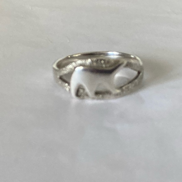 Sterling silver polar bear ring size 7 - Picture 4 of 6